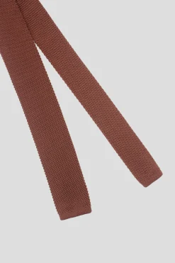 Suit Accessories·Ties|Twisted Tailor Jagger Brown Knitted Tie