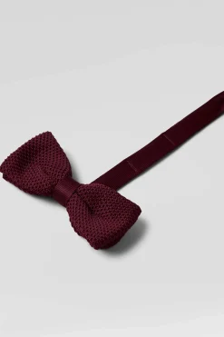 Suit Accessories·Bow Ties|Twisted Tailor Jagger Burgundy Knitted Tie
