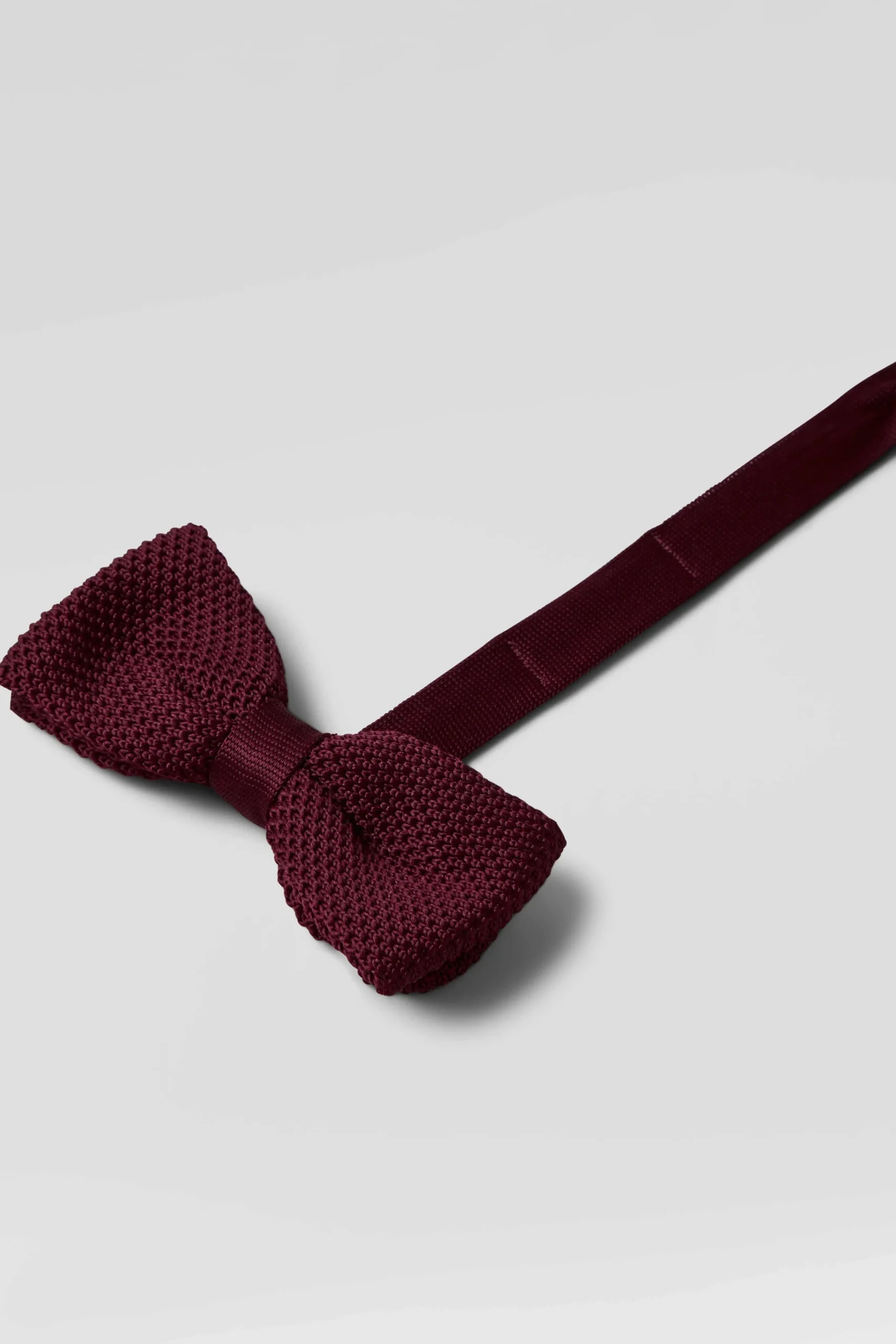 Suit Accessories·Bow Ties|Twisted Tailor Jagger Burgundy Knitted Tie