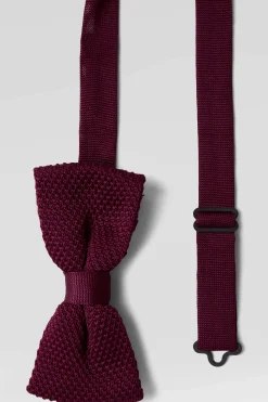 Suit Accessories·Bow Ties|Twisted Tailor Jagger Burgundy Knitted Tie