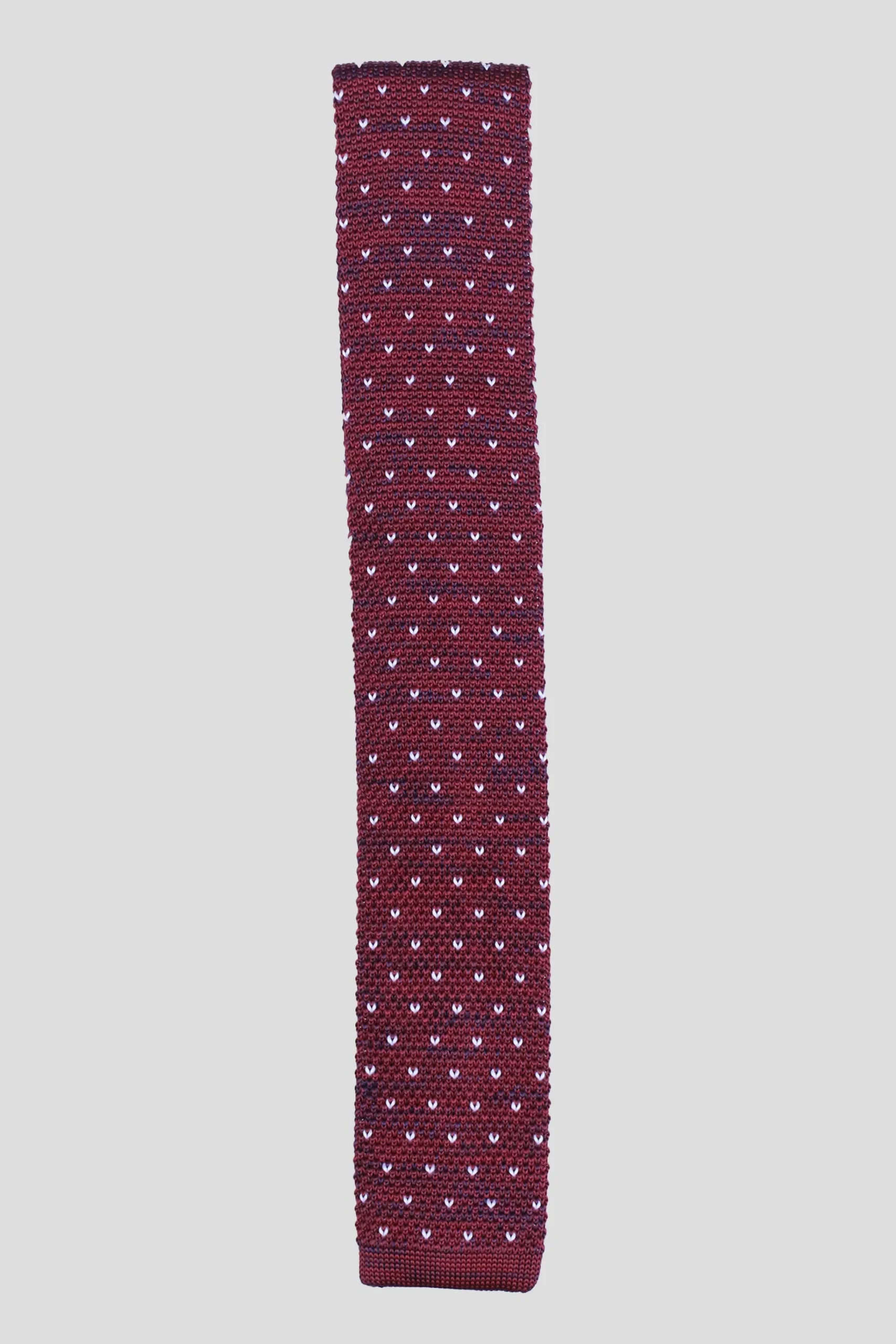 Suit Accessories·Ties|Twisted Tailor Jagger Tie Burgundy Spot