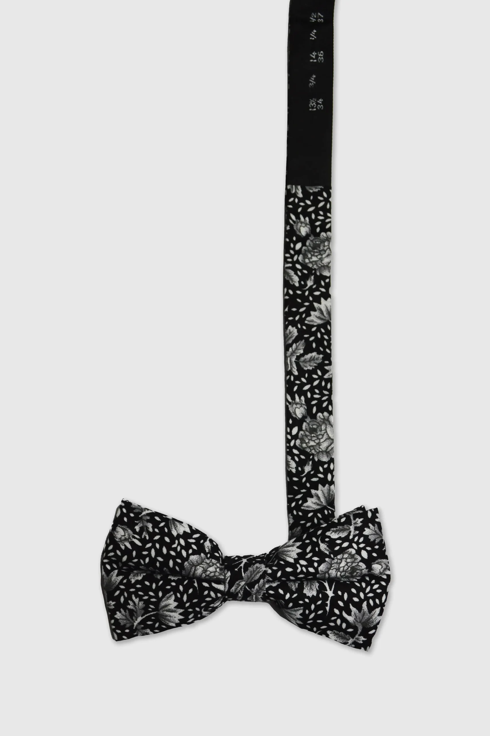 Suit Accessories·Bow Ties|Occasion·Party Suits|Twisted Tailor Jasper Black Floral Bow Tie