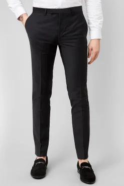 Trousers·Party Trousers|Twisted Tailor Kingdon Skinny Fit Black Dinner Trousers