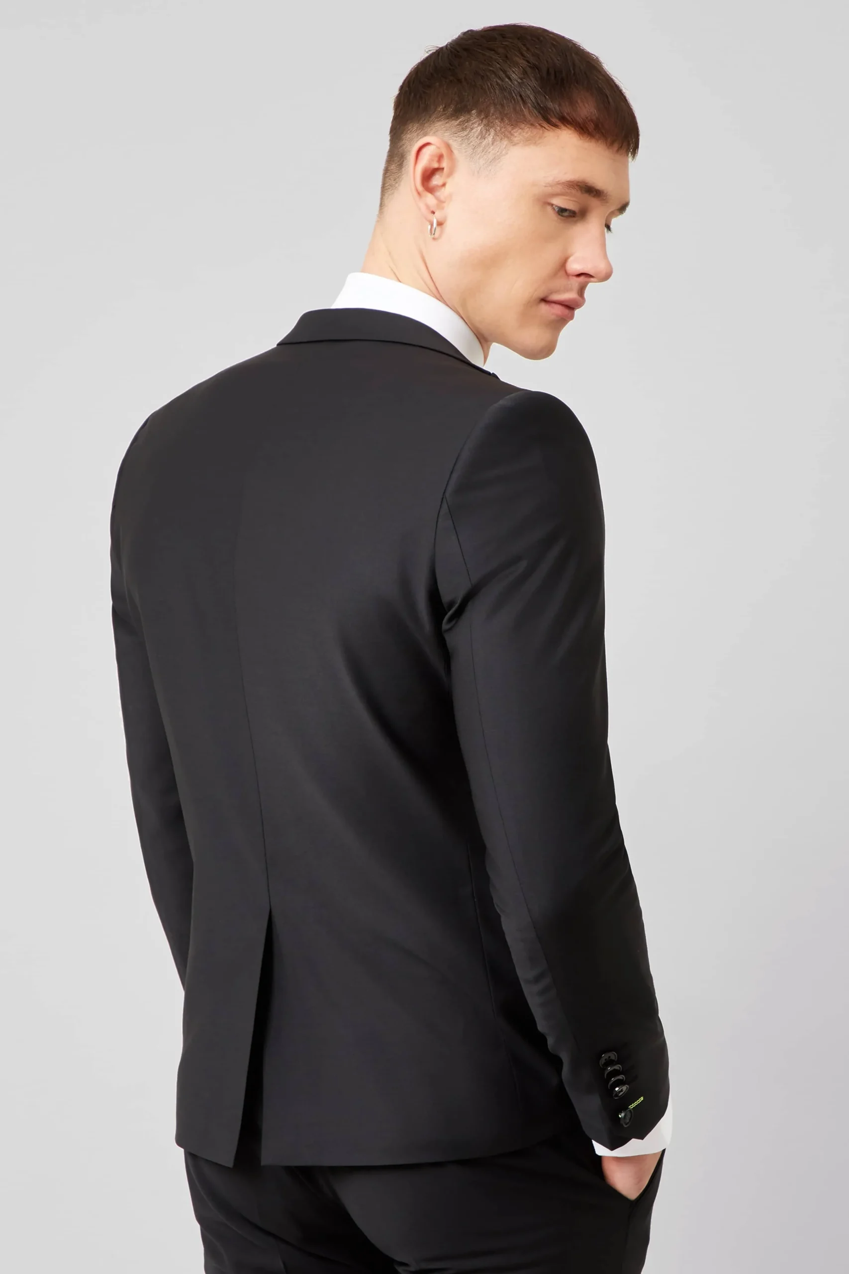Jackets·Party Jackets|Twisted Tailor Kingdon Skinny Fit Black Dinner Jacket