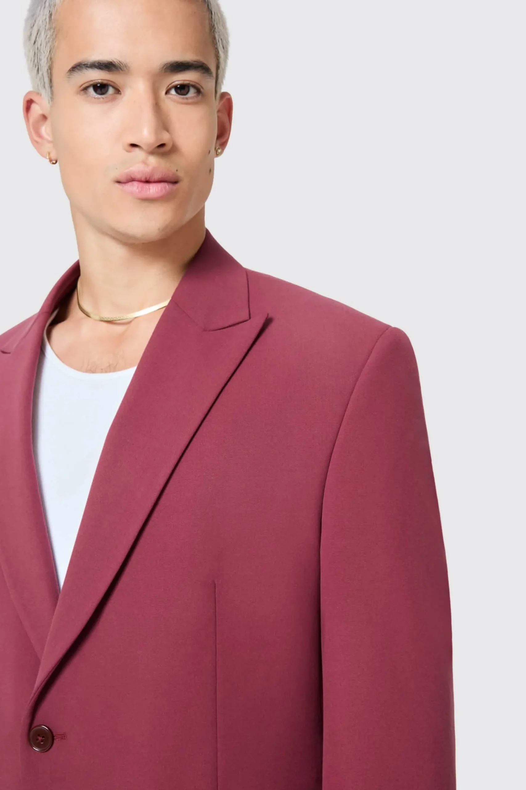 Unisex|Jackets·Casual Jackets|Twisted Tailor Lavoir Oversized Burgundy Suit