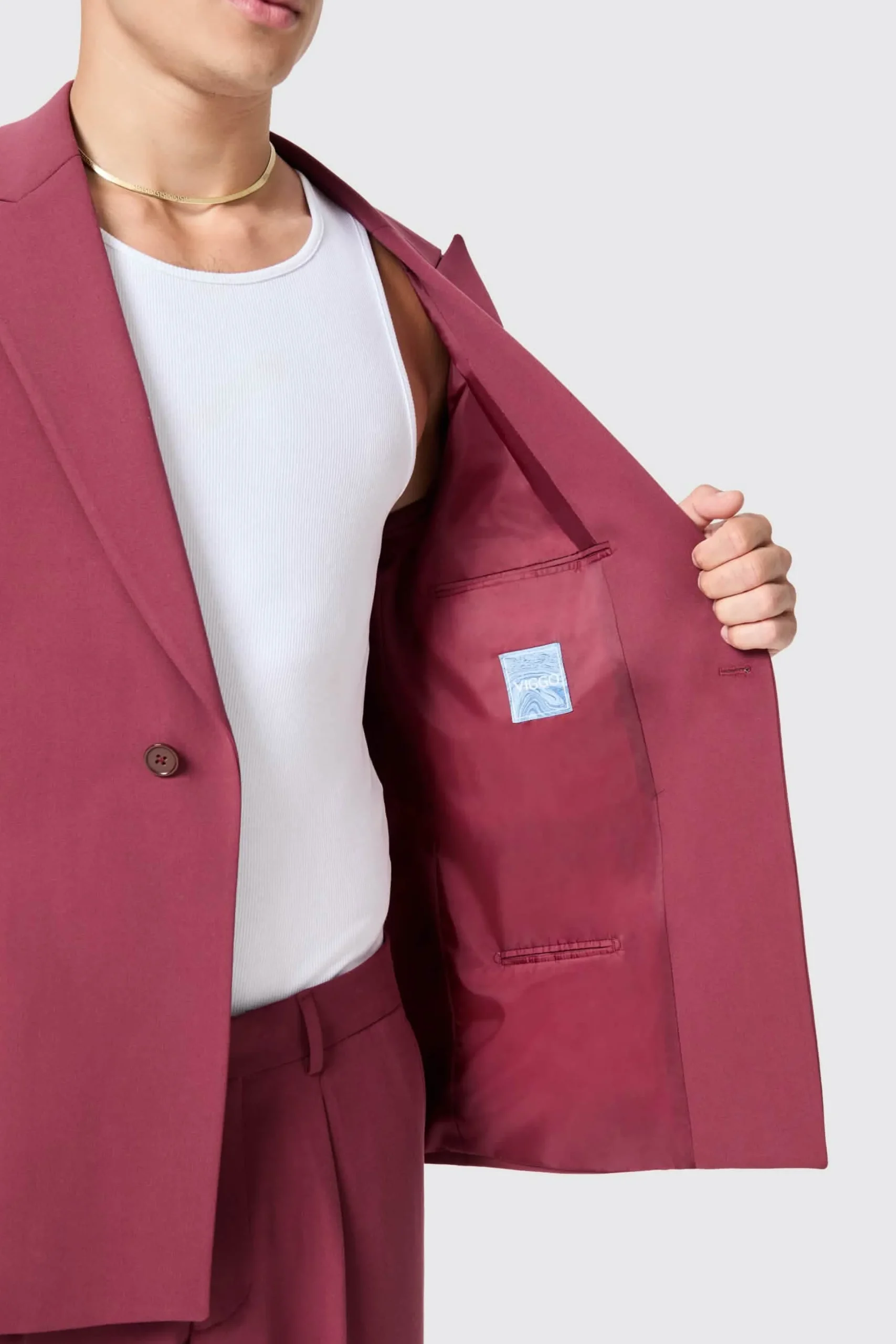 Unisex|Jackets·Casual Jackets|Twisted Tailor Lavoir Oversized Burgundy Suit