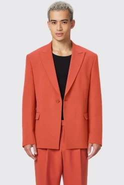 Jackets·Casual Jackets|Unisex|Twisted Tailor Lavoir Oversized Burnt Orange Suit