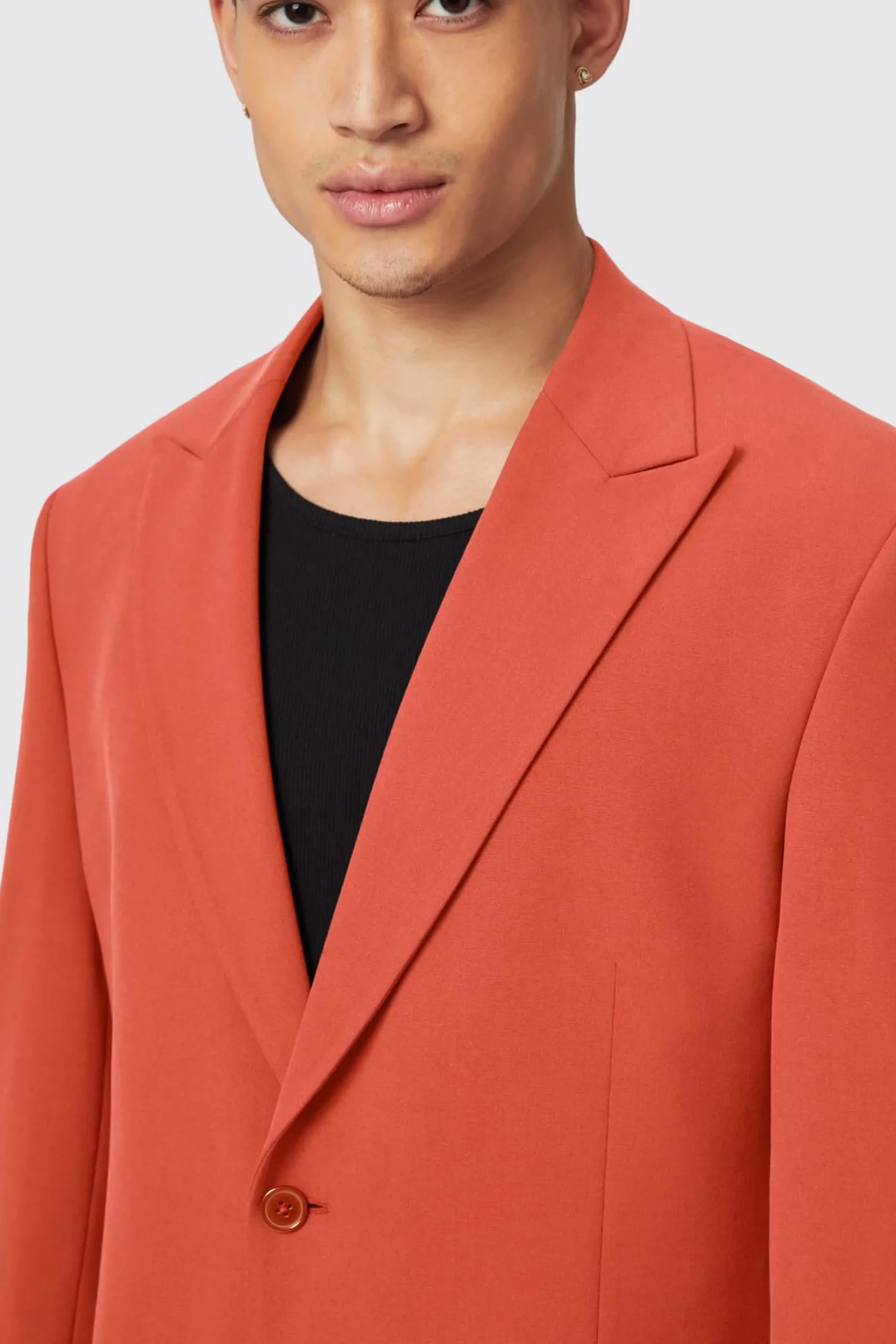 Unisex|Jackets·Work Jackets|Twisted Tailor Lavoir Oversized Burnt Orange Jacket