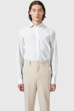 Style·Premium Shirts|Style·Everyday Essentials|Twisted Tailor Lewes Slim Fit Spread Collar White Cotton Shirt