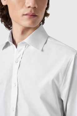 Style·Premium Shirts|Style·Everyday Essentials|Twisted Tailor Lewes Slim Fit Spread Collar White Cotton Shirt