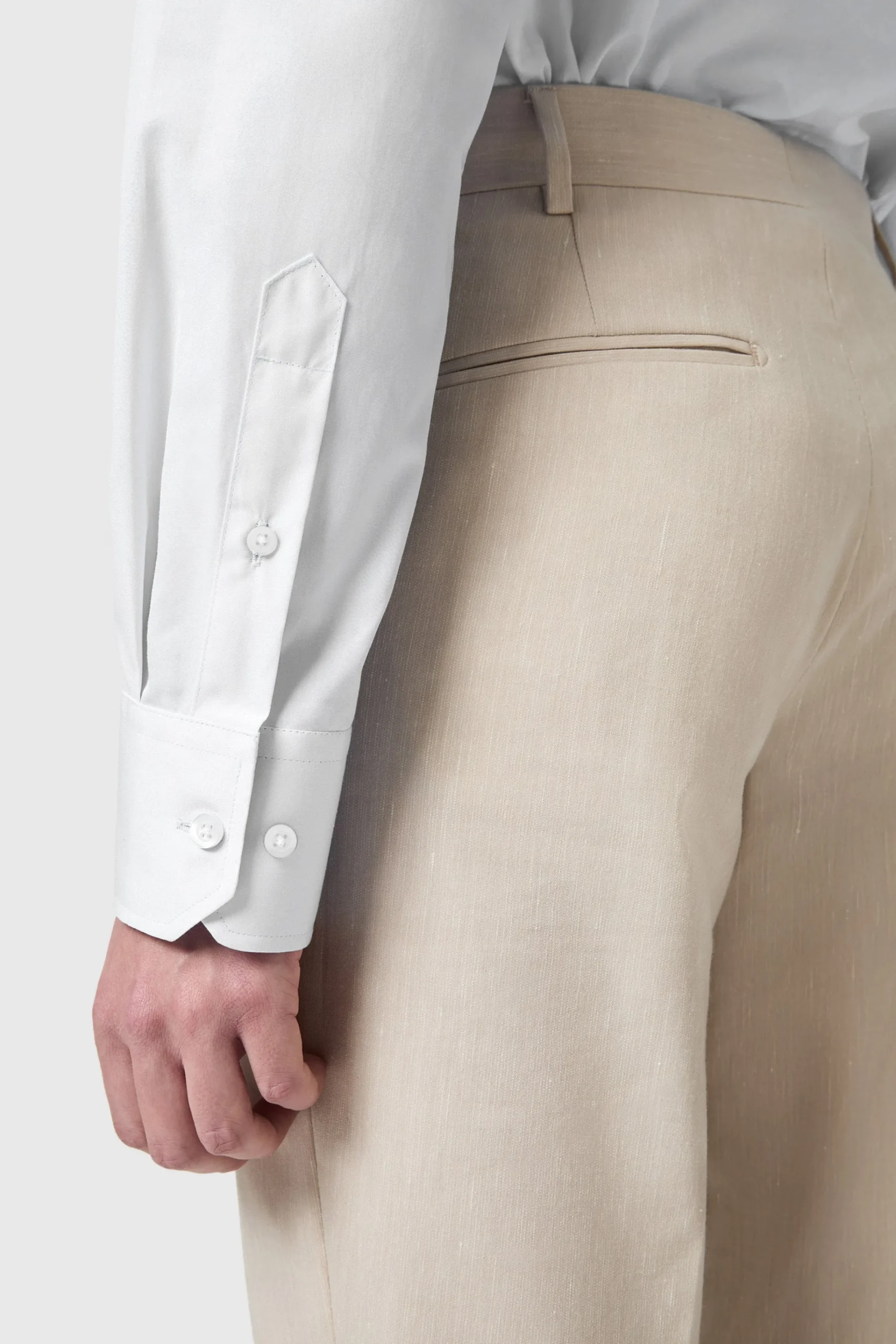 Style·Premium Shirts|Style·Everyday Essentials|Twisted Tailor Lewes Slim Fit Spread Collar White Cotton Shirt