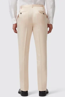 Occasion·Party Suits|Twisted Tailor Lewis Skinny Fit Double Breasted Beige Sateen Suit