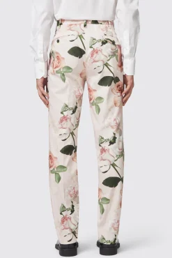 Style·Floral Suits|Style·Bold Prints|Twisted Tailor Lincoln Skinny Fit Pink Floral Cotton Suit
