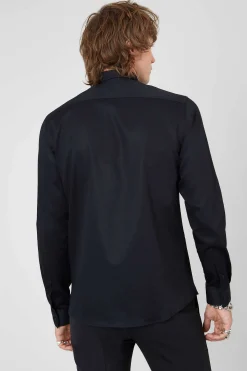 Occasion·Formal Shirts|Occasion·Party Shirts|Twisted Tailor Lynton Skinny Fit Black Shirt