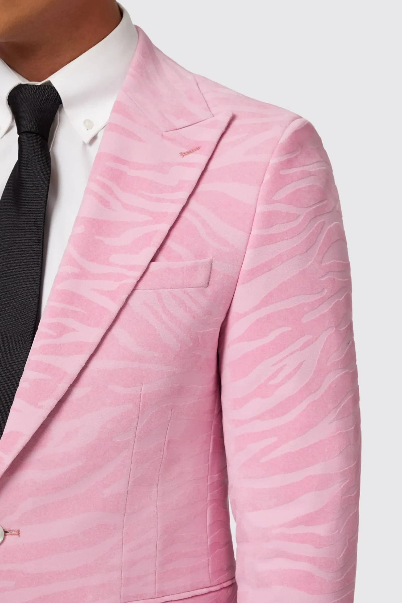 Style·2 Piece Suits|Style·Bold Prints|Twisted Tailor Magnussen Slim Fit Pink Flocked Suit