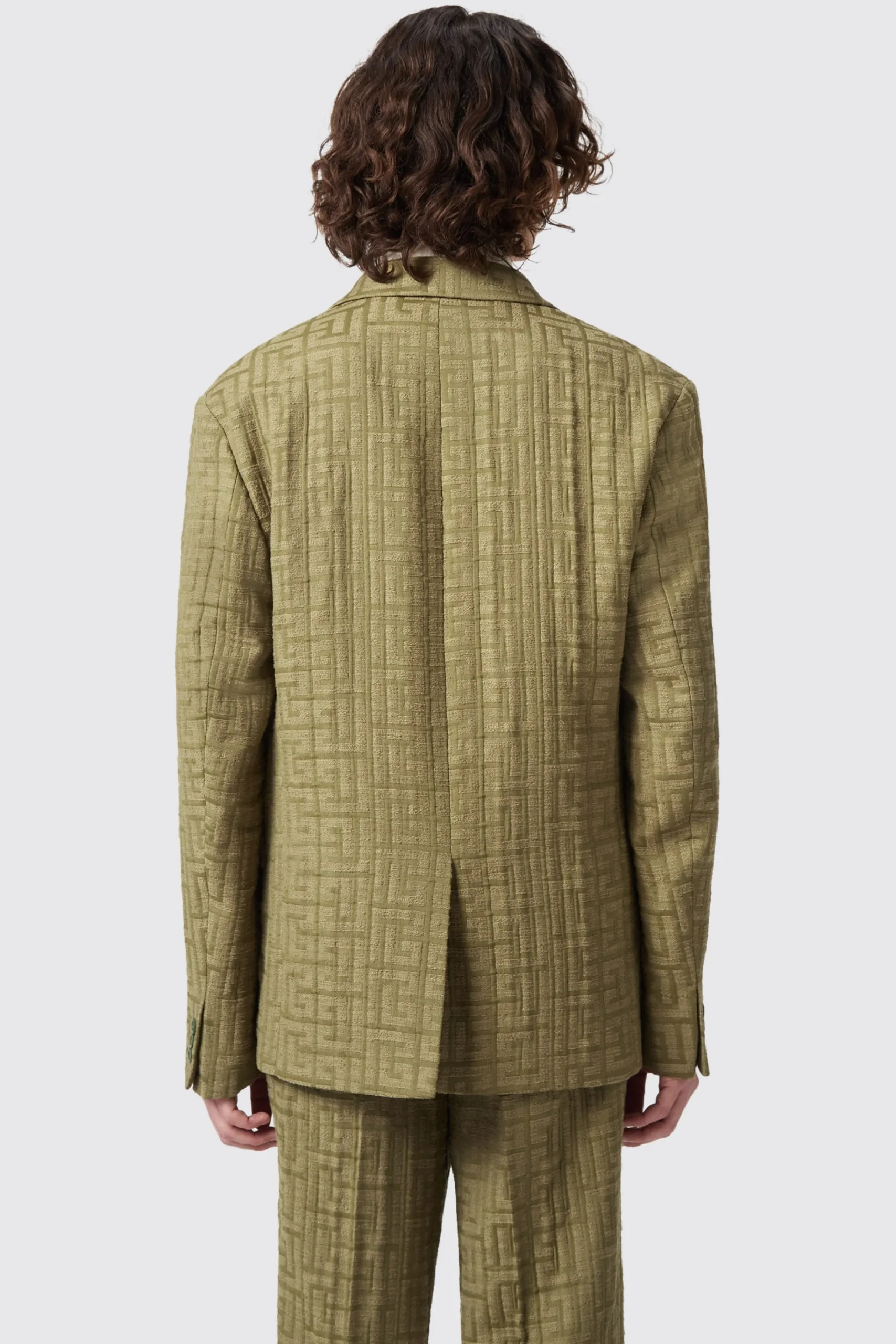 Unisex|Occasion·Back To It|Twisted Tailor Malacia Oversized Green Jacquard Suit