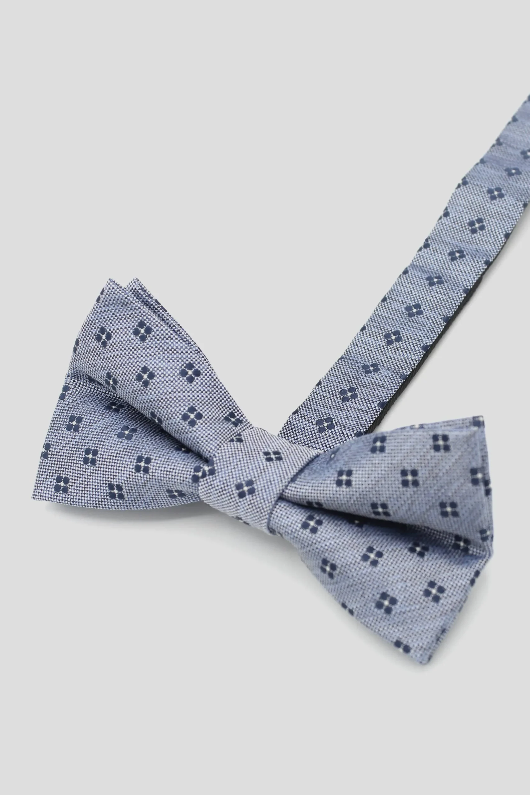 Suit Accessories·Bow Ties|Twisted Tailor Monty Blue Micro-Print Bow Tie