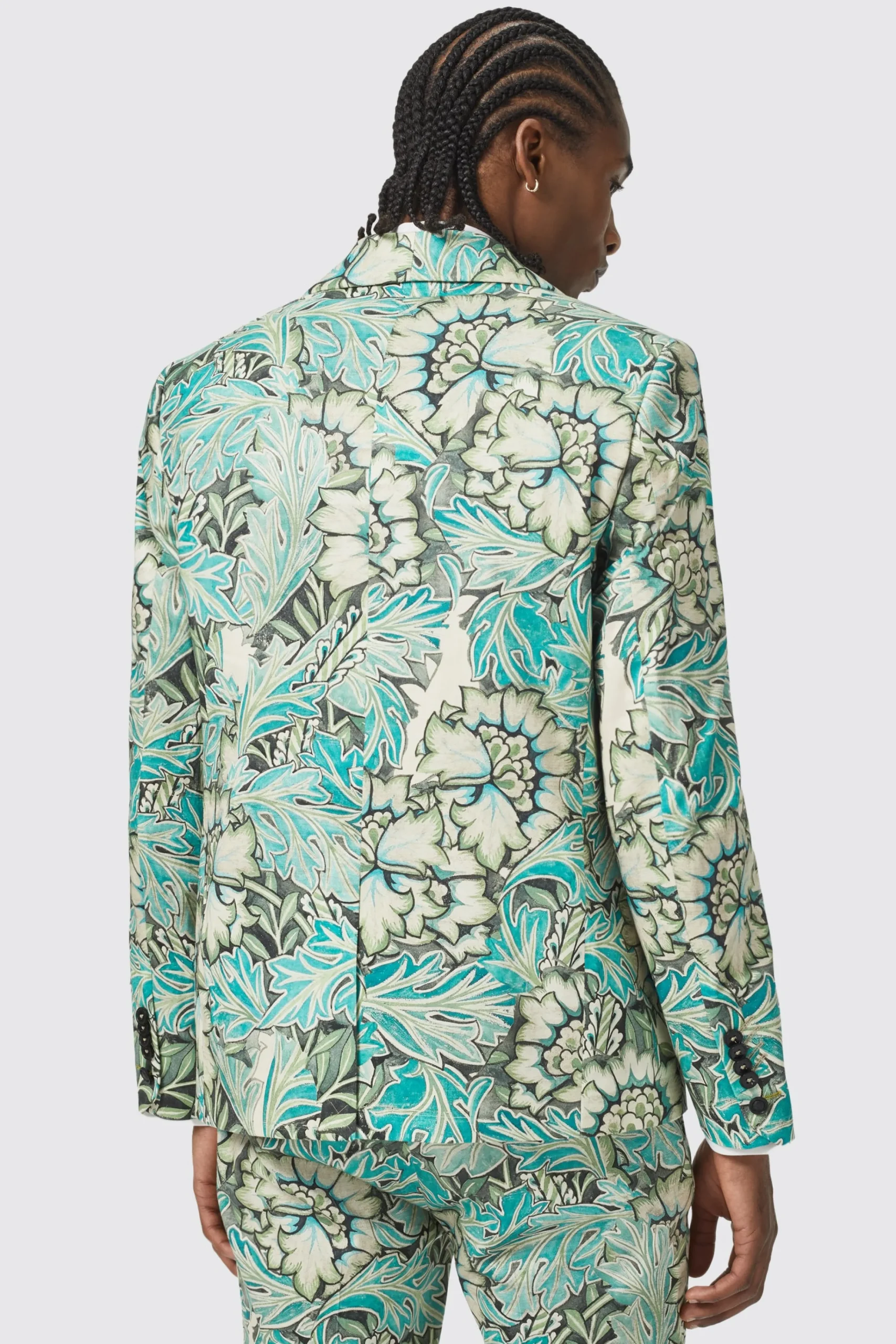 Jackets·Floral Jackets|Twisted Tailor Morris Slim Fit Floral Green Jacket