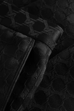 Style·Bold Prints|Occasion·Back To It|Twisted Tailor Papatya Slim Fit Black Jacquard Suit