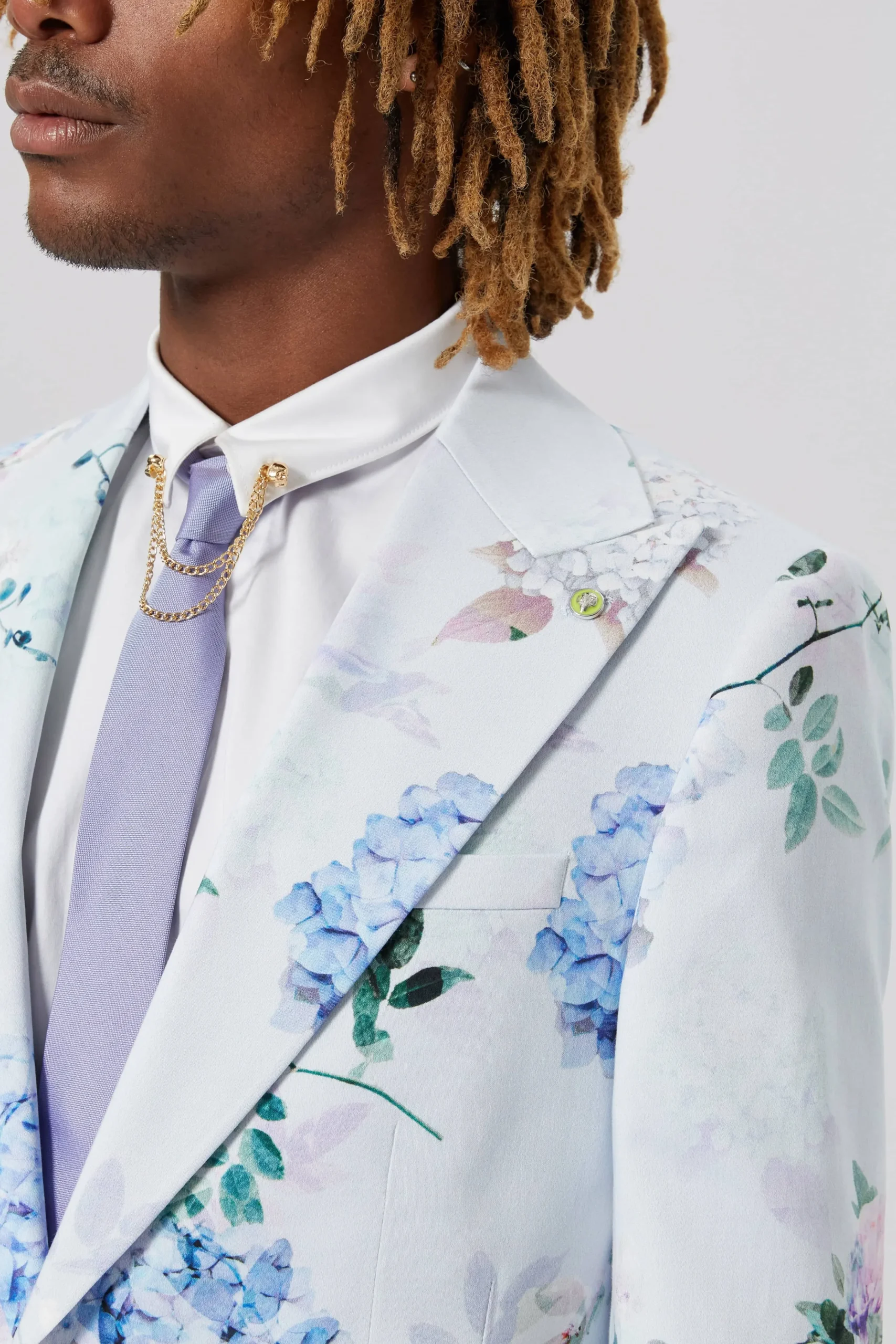 Style·Floral Suits|Style·2 Piece Suits|Twisted Tailor Pickhurst Skinny Fit Blue Floral Cotton Suit