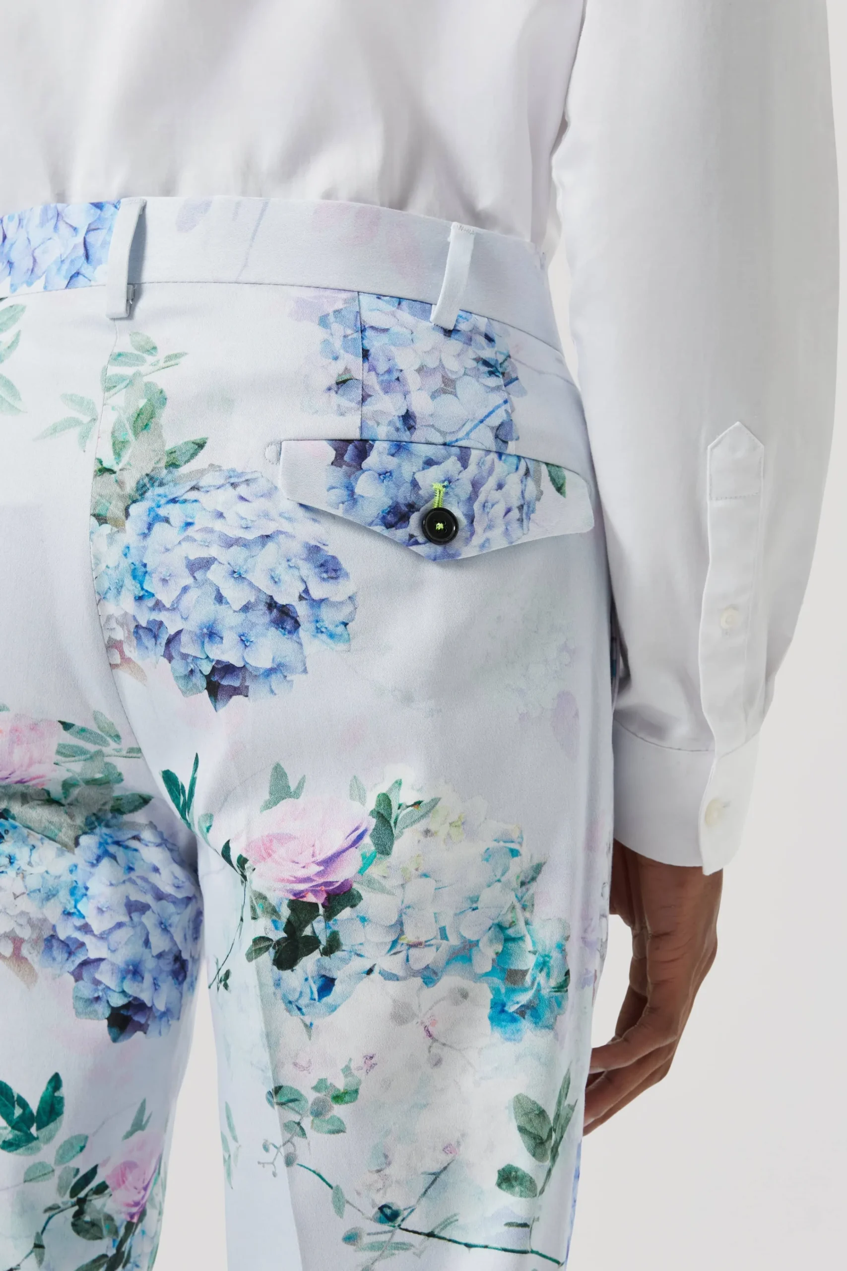 Style·Floral Suits|Style·2 Piece Suits|Twisted Tailor Pickhurst Skinny Fit Blue Floral Cotton Suit