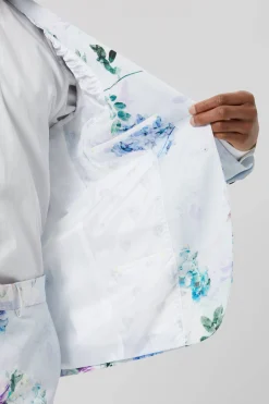 Style·Floral Suits|Style·2 Piece Suits|Twisted Tailor Pickhurst Skinny Fit Blue Floral Cotton Suit