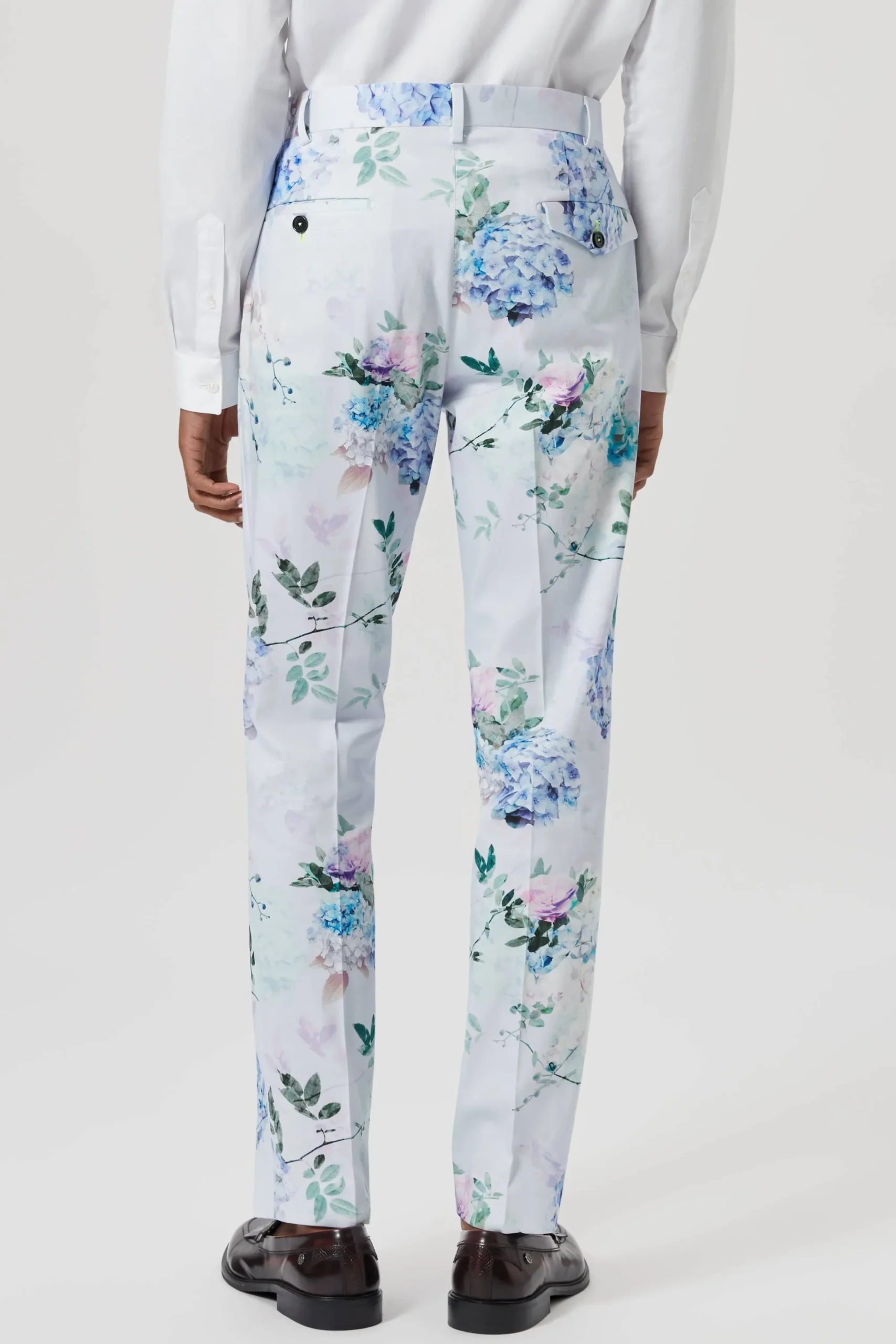Style·Floral Suits|Style·2 Piece Suits|Twisted Tailor Pickhurst Skinny Fit Blue Floral Cotton Suit