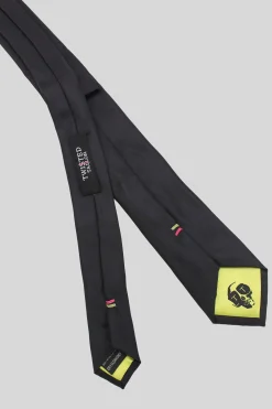 Suit Accessories·Ties|Twisted Tailor Rembrandt Black Skull Print Tie