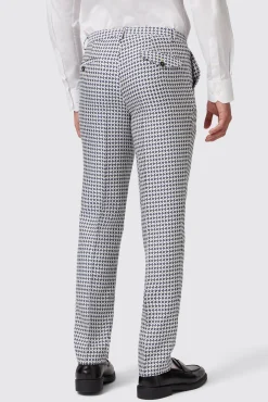 Trousers·Party Trousers|Twisted Tailor Siorek Slim Fit Navy Jacquard Trousers