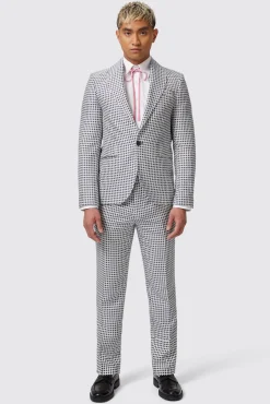 Style·Bold Prints|Occasion·Party Suits|Twisted Tailor Siorek Slim Fit Navy Jacquard Suit