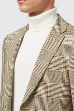 Style·Check Suits|Style·2 Piece Suits|Twisted Tailor Strauss Slim Fit Neutral Check Suit