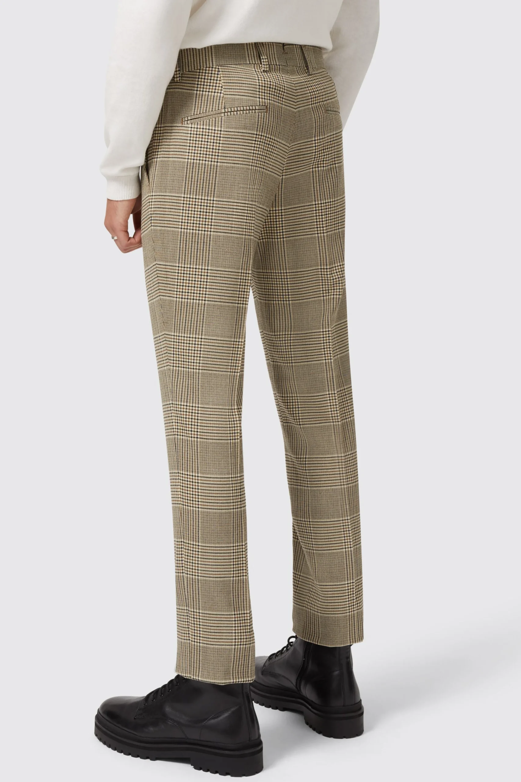 Style·Check Suits|Style·2 Piece Suits|Twisted Tailor Strauss Slim Fit Neutral Check Suit
