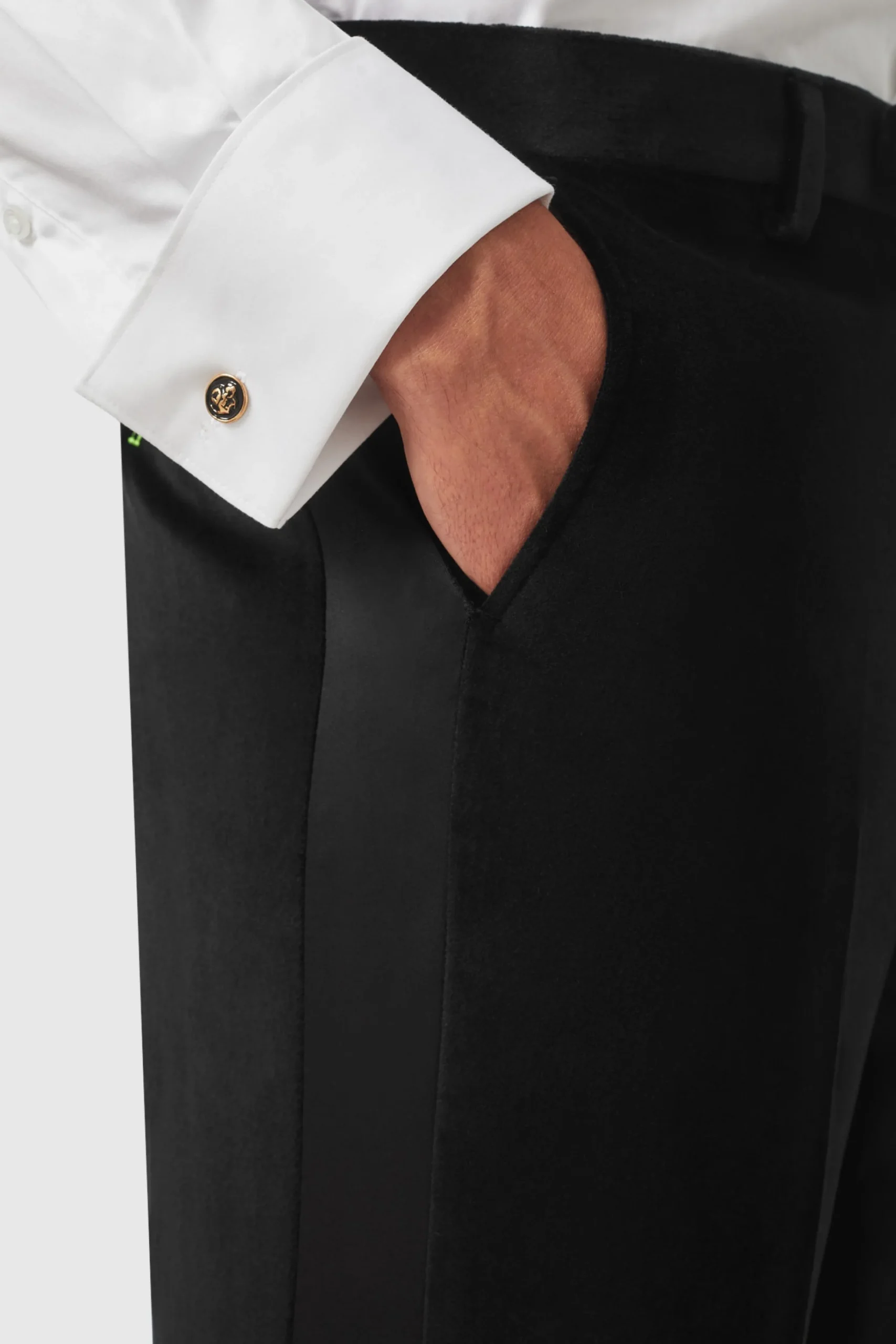Style·3 Piece Suits|Style·Tuxedos|Twisted Tailor Sylvester Skinny Fit Black Velvet Tuxedo Suit