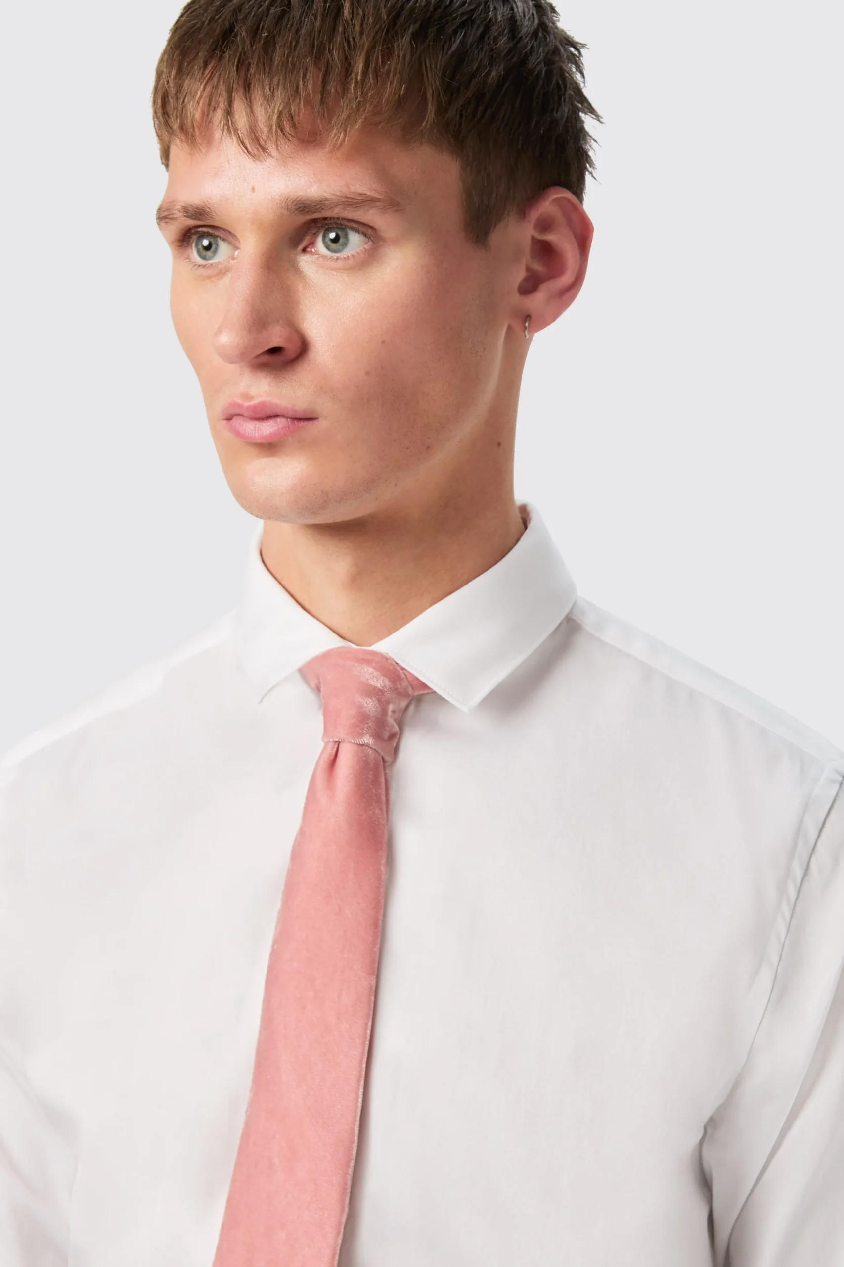Style·Patterned Shirts|Style·Plain Shirts|Twisted Tailor Westwood Skinny Fit White Double Cuff Cotton Shirt With Cufflinks