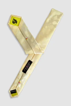 Suit Accessories·Ties|Twisted Tailor Yarrow Yellow Floral Tie